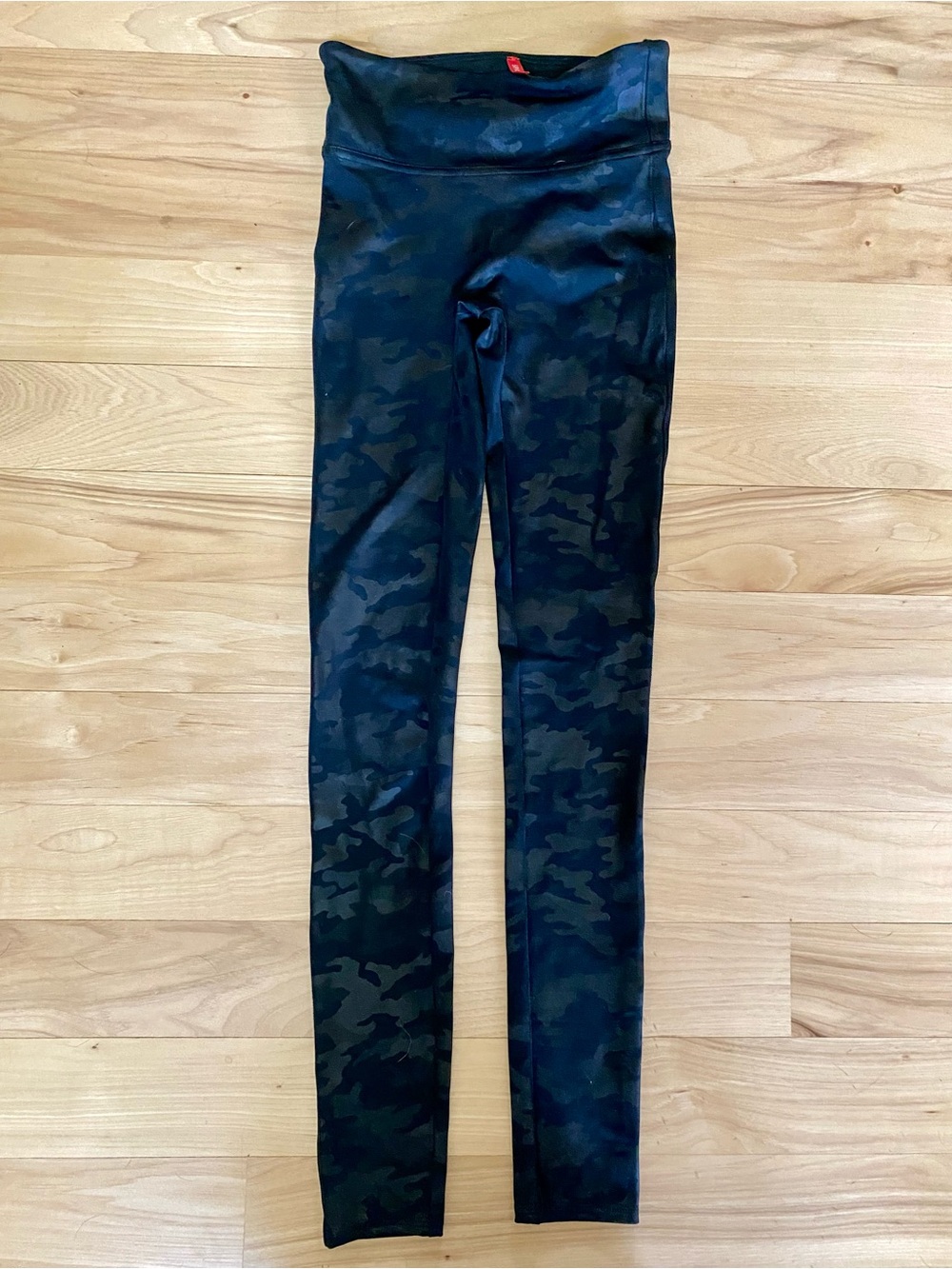 Spanx Leggings Faux Leather Camo Leggings XS